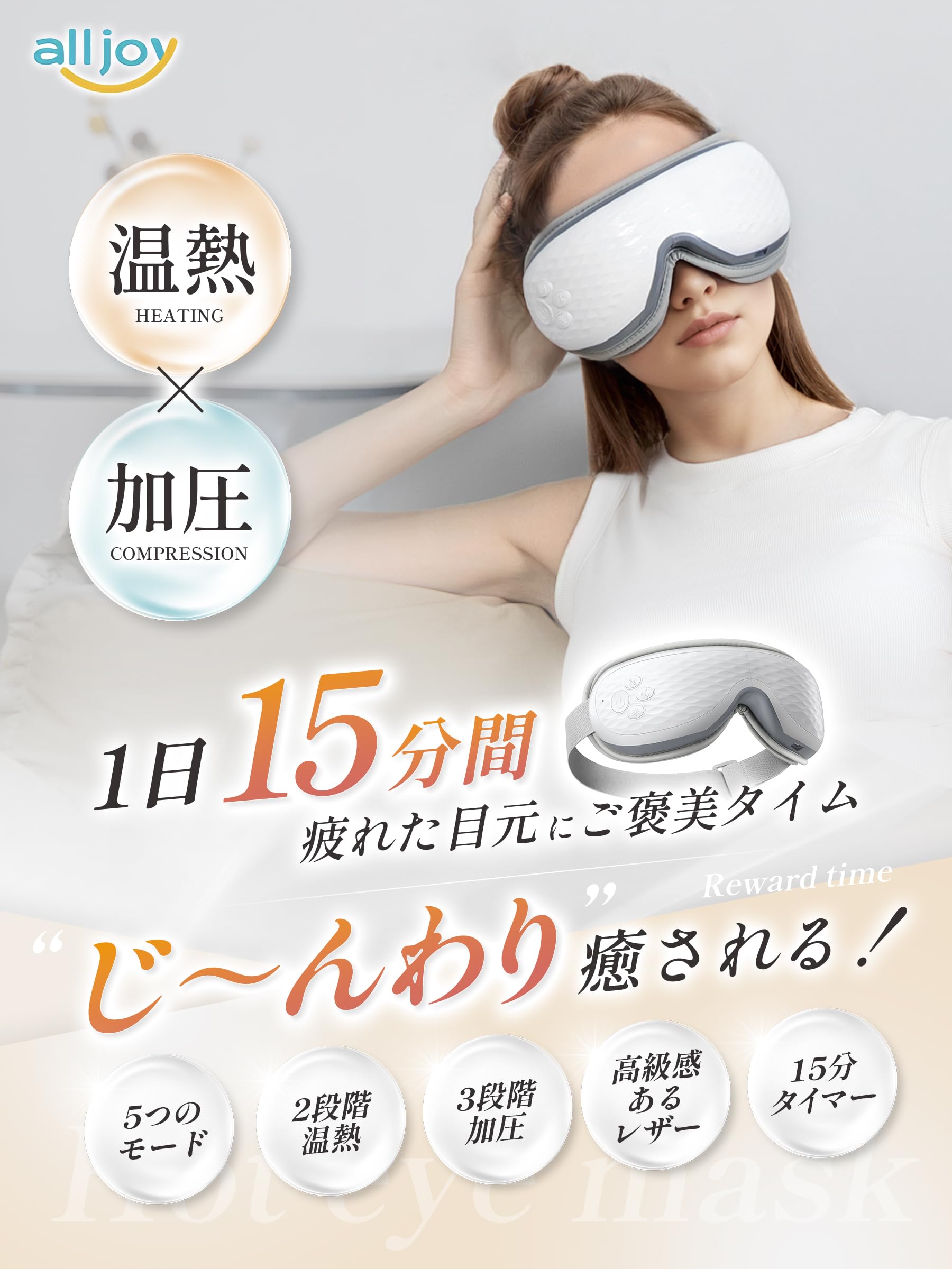 Amazon.co.jp: 【iFデザイン賞 受賞製品】ALLJOY アイウォーマー